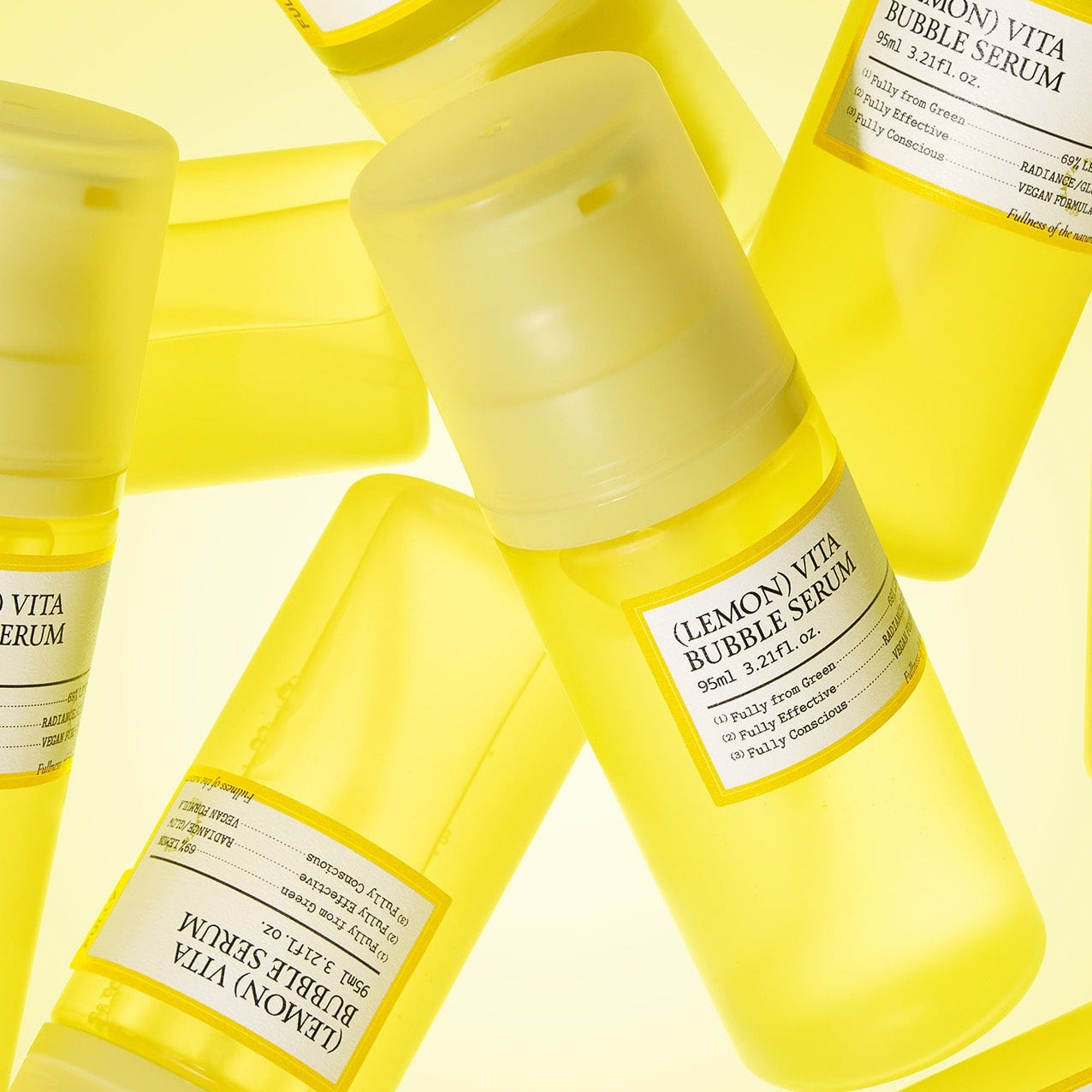 FULLY Lemon Vita Bubble Serum 95ml bottles on display