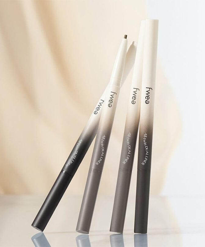 FWEE Oltime Dual Liner in various shades on display, showcasing sleek design and branding.