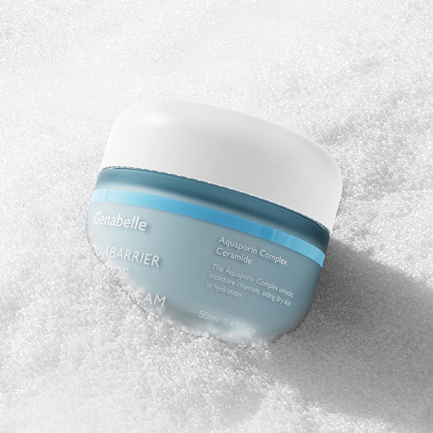 GENABELLE Auqabarrier Ceramide Capsule Cream 50ml on snow background