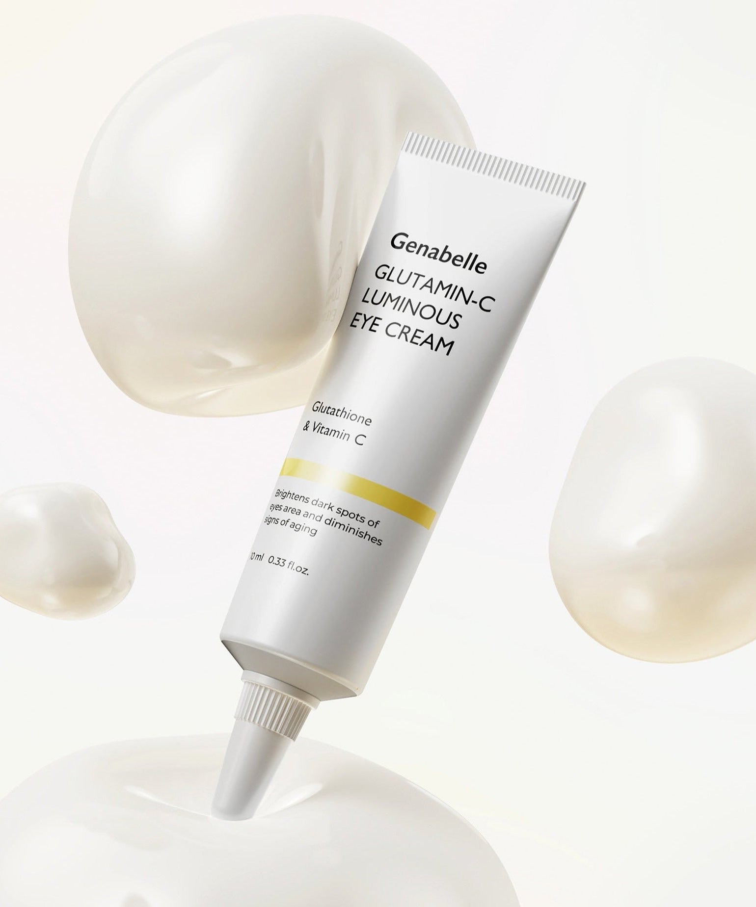 GENABELLE Glutamin-C Luminous Eye Cream 10ml tube with pearl accents