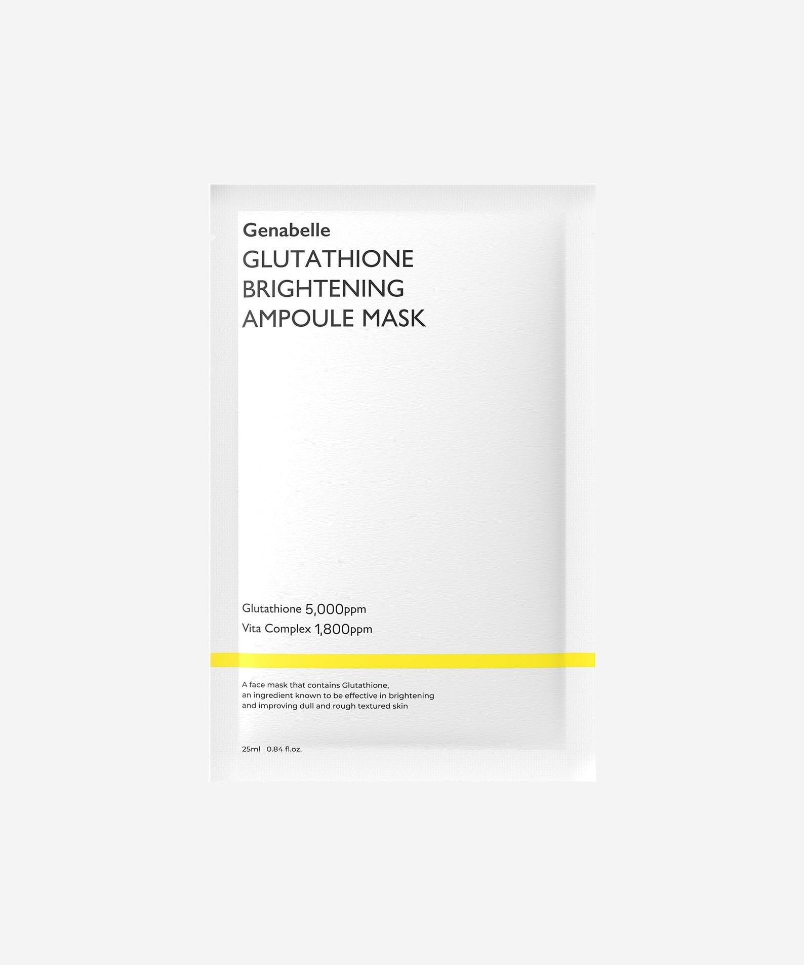 Package of GENABELLE Glutathione Brightening Ampoule Mask 5ea