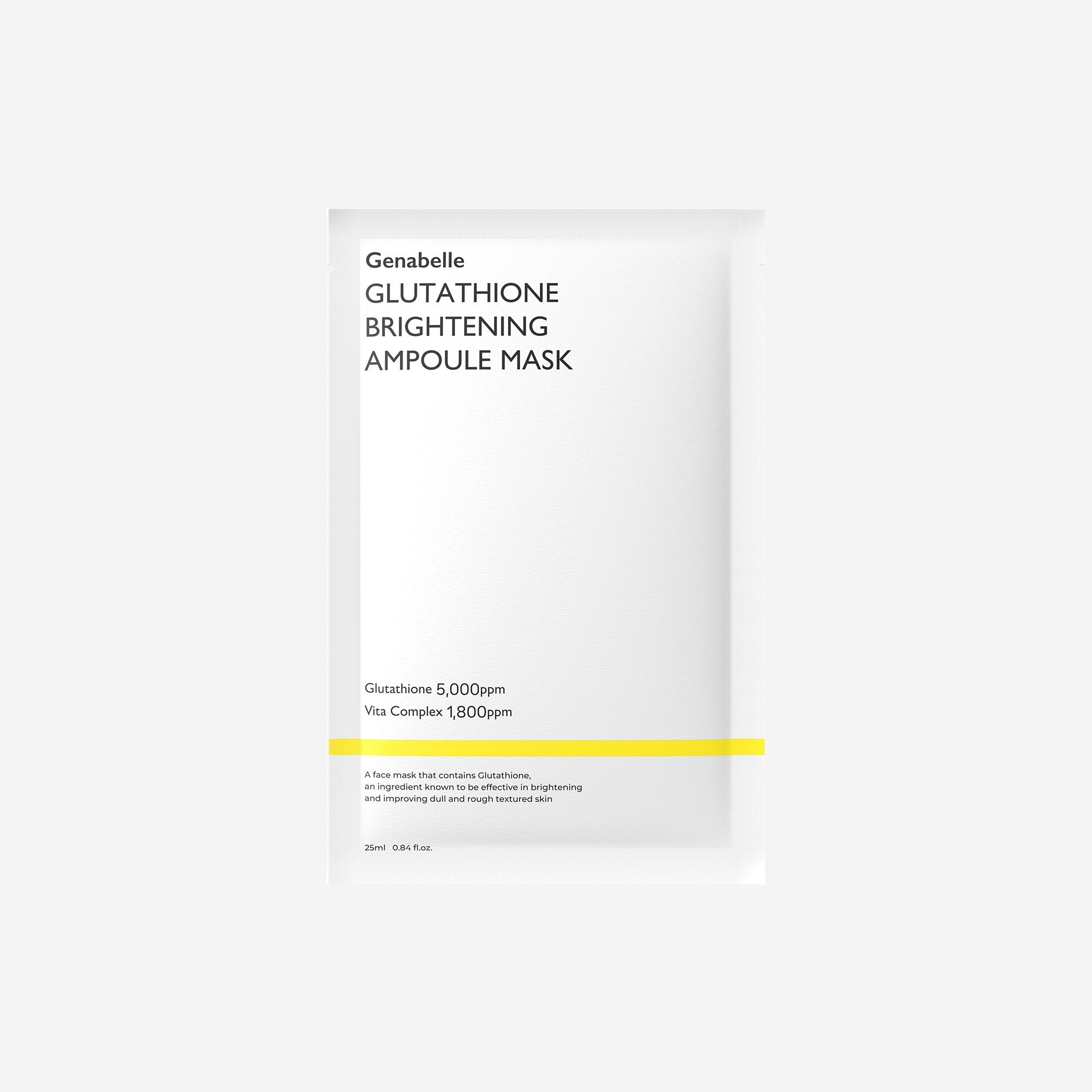 Package of GENABELLE Glutathione Brightening Ampoule Mask 5ea