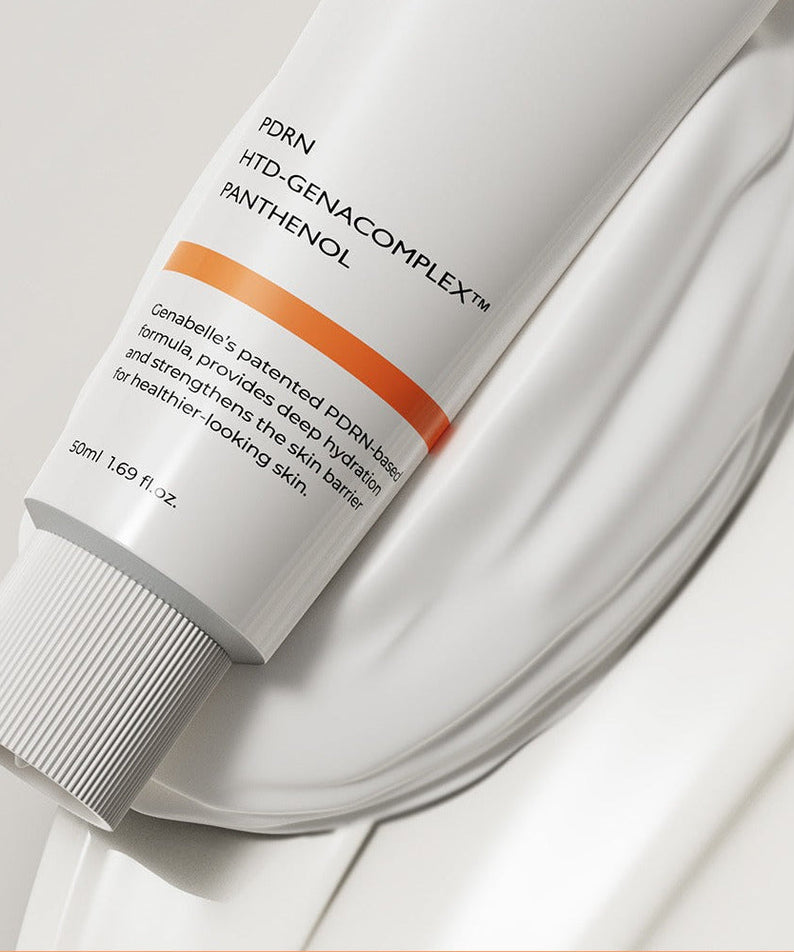 GENABELLE PDRN Enriched Recovery Balm 50ml for skin hydration and repair in a sleek white tube packaging