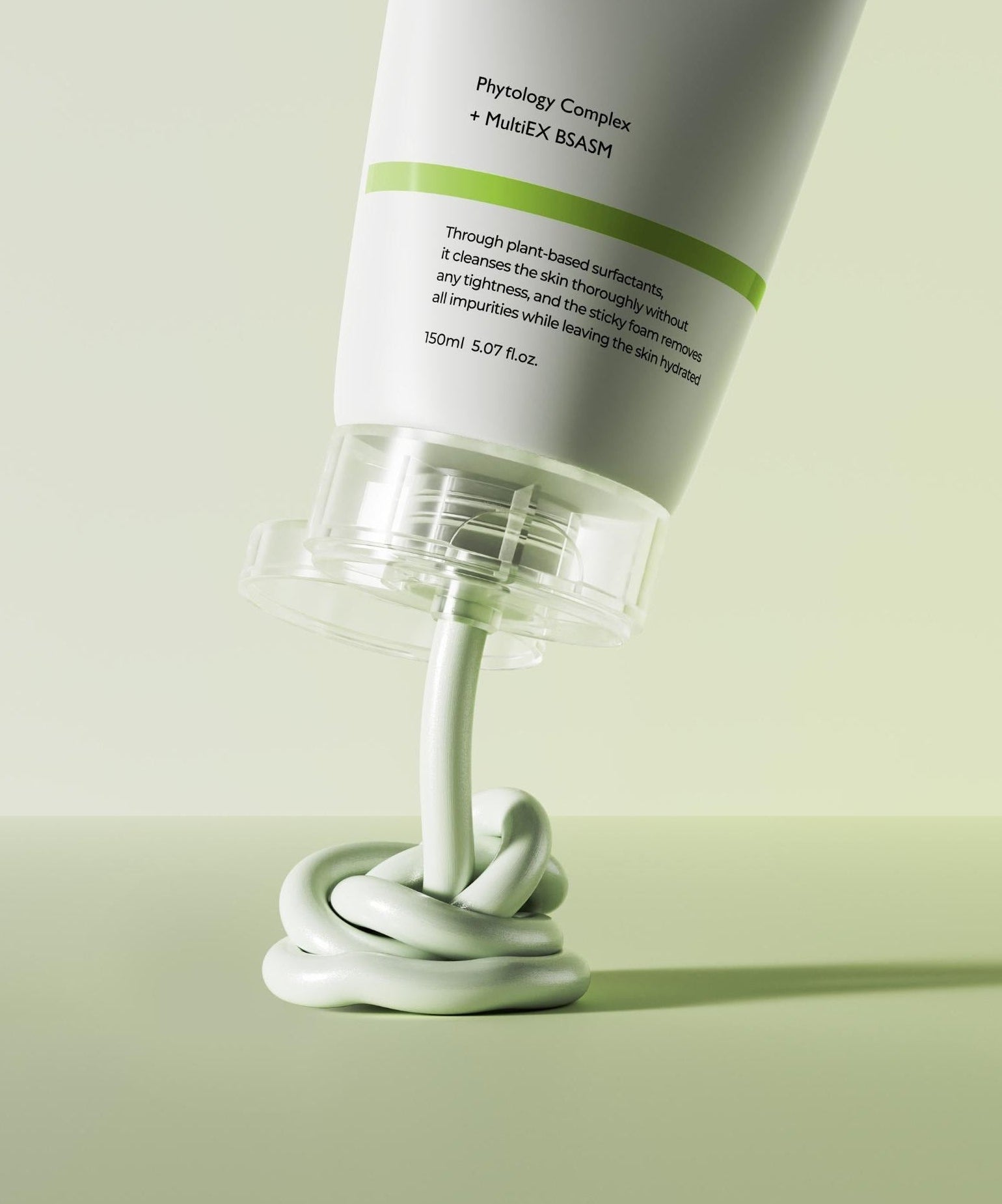 GENABELLE Phytology 17 Perfect Cleansing Foam 150ml tube with foam squeezing out