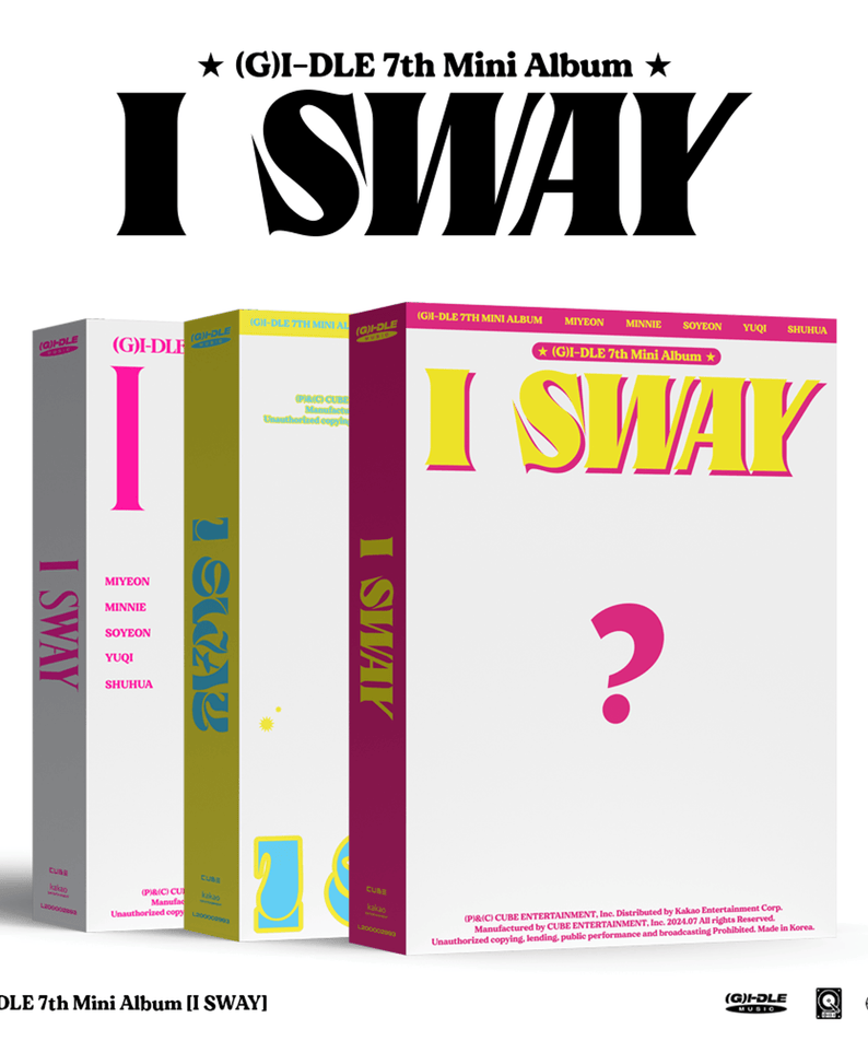 (G)I-DLE - 7th Album [I SWAY] (Wind Ver. / Wave Ver. / Beat  | Kool Seoul - Buy Kpop Albums Online