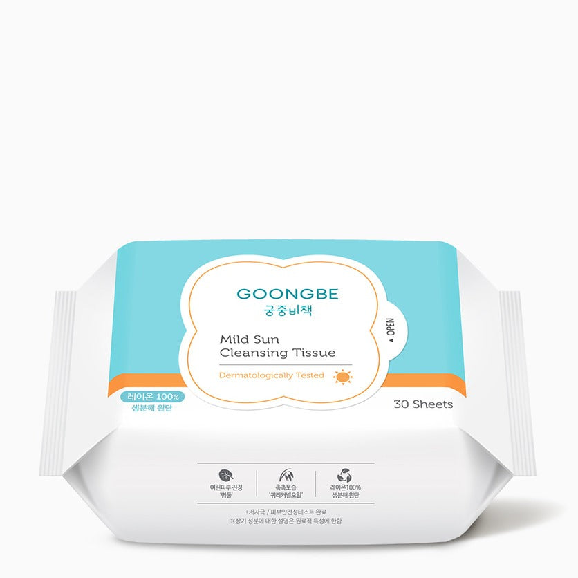 Goongbe  Mild Sun Cleansing Tissue 30 Sheets