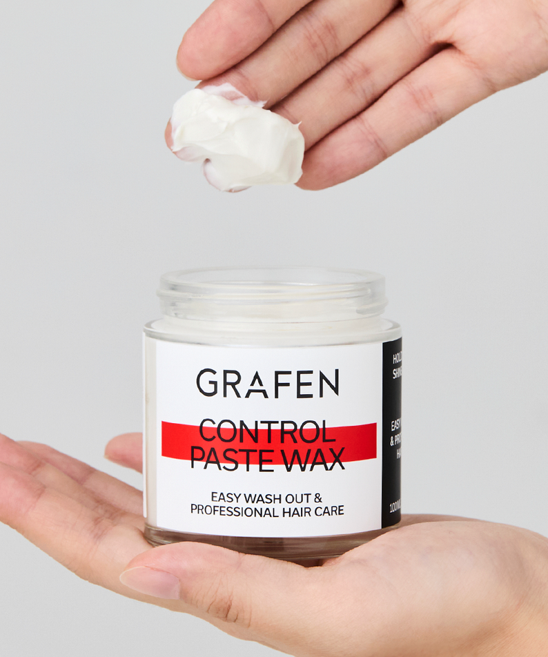 Alt Tag: GRAFEN Control Paste Wax 100ml 남성용 수제 머리왁스, Gentleman Korea 수입 한국 스킨케어 브랜드