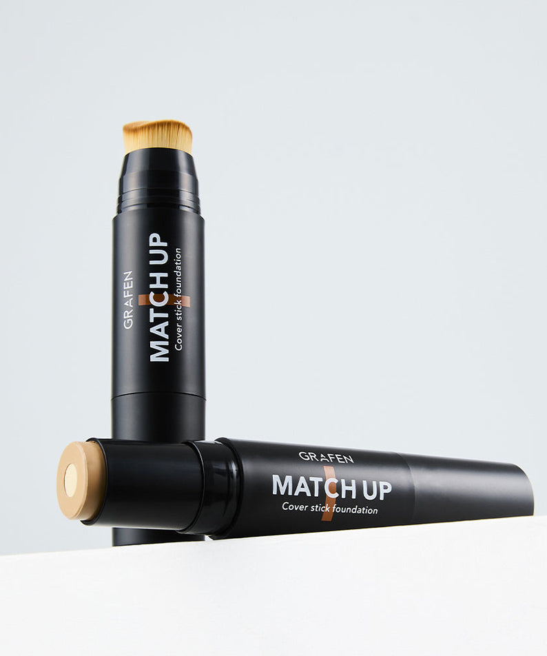GRAFEN Match Up Cover Stick Foundation 12g by Gentleman Korea – portable stick foundation for men, natural coverage and quick touch-ups