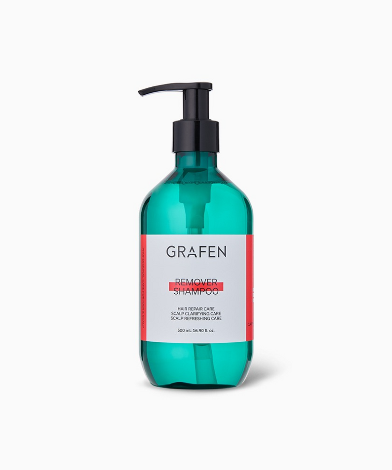 GRAFEN Remover Shampoo 500ml by Gentleman Korea - Korean men's skincare scalp care in green pump bottle