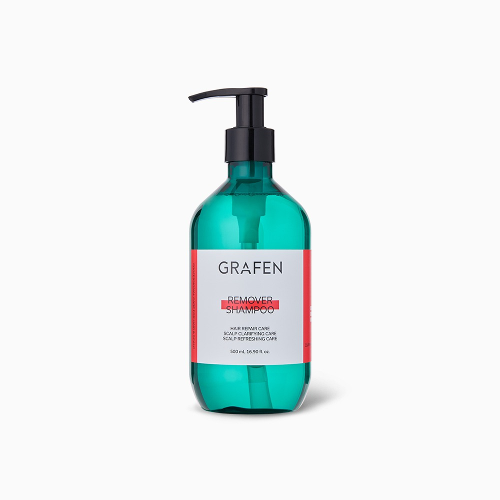 GRAFEN Remover Shampoo 500ml by Gentleman Korea - Korean men's skincare scalp care in green pump bottle