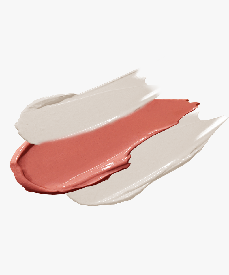 GRAFEN Triple Lip 3.9g - Gentleman Korea 남성용 립밤 컬러 스와치, 매트 코랄 픽셀 텍스처