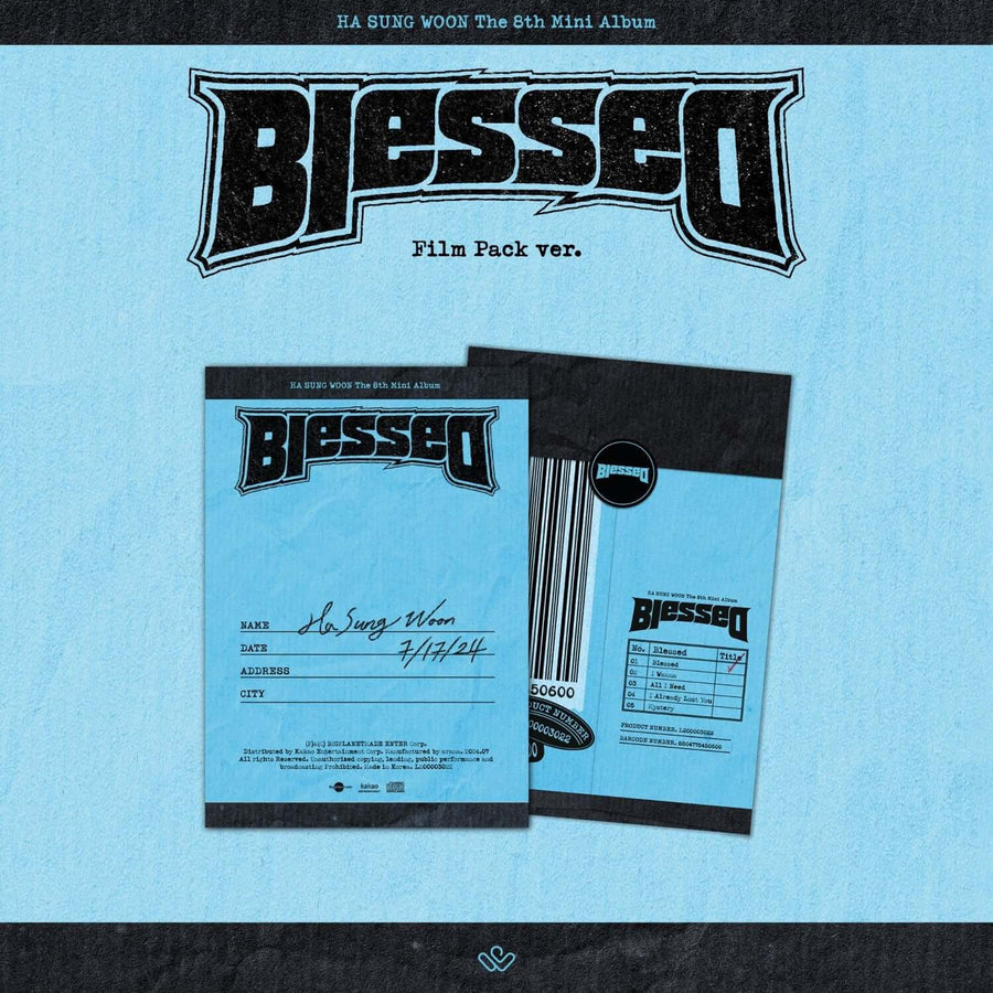Ha Sung Woon - 8th Album Blessed [Film Pack Ver.] [Mini Cd-R] - Kpop Album