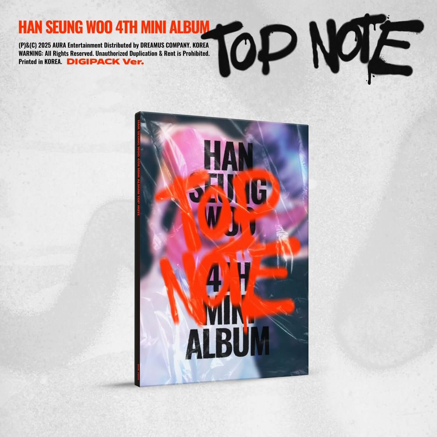 HAN SEUNG WOO - 4th Mini Album_TOP NOTE (Digipack Ver.) - Kp | Kool Seoul - Buy Kpop Albums Online