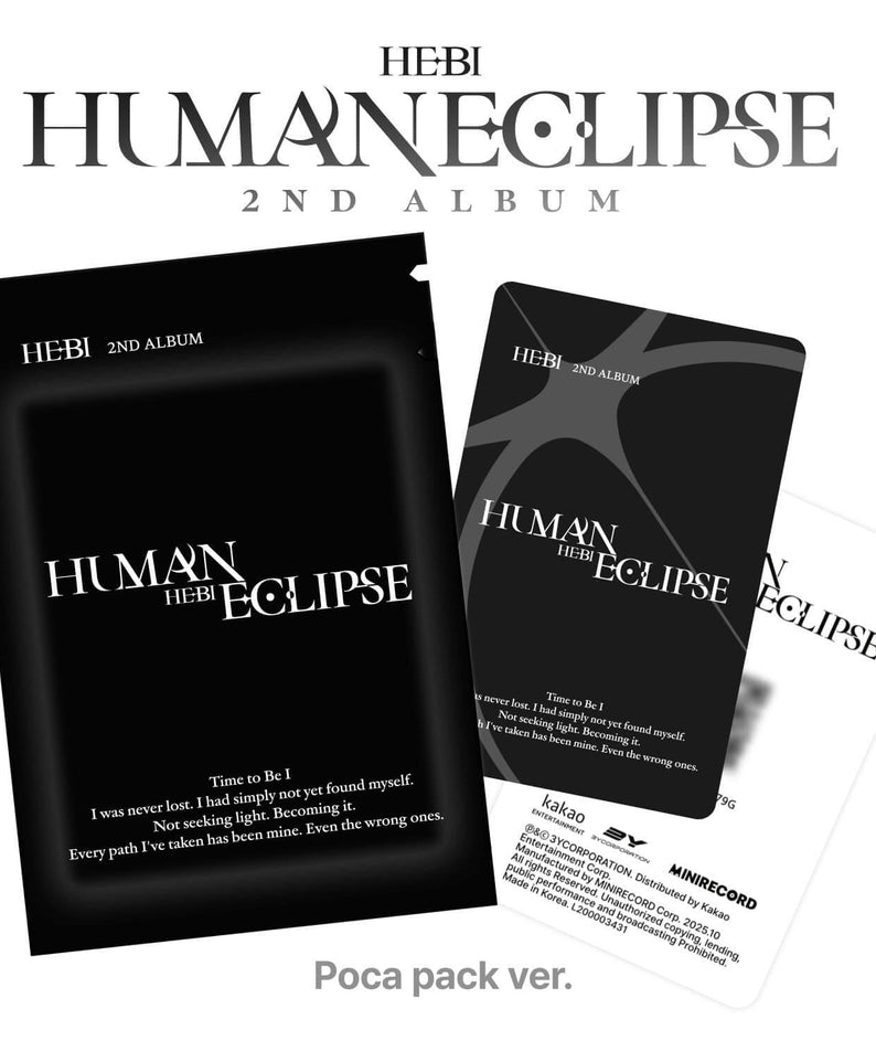 HEBI - 2nd Album [Human Eclipse] (Poca pack ver.) - Kpop Alb | Kool Seoul - Buy Kpop Albums Online