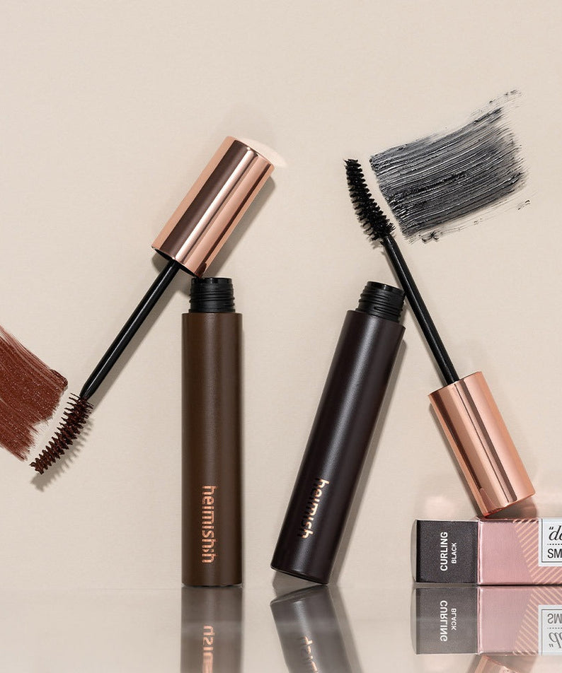 HEIMISH Dailism Mascara in brown and black shades with brushes and application
