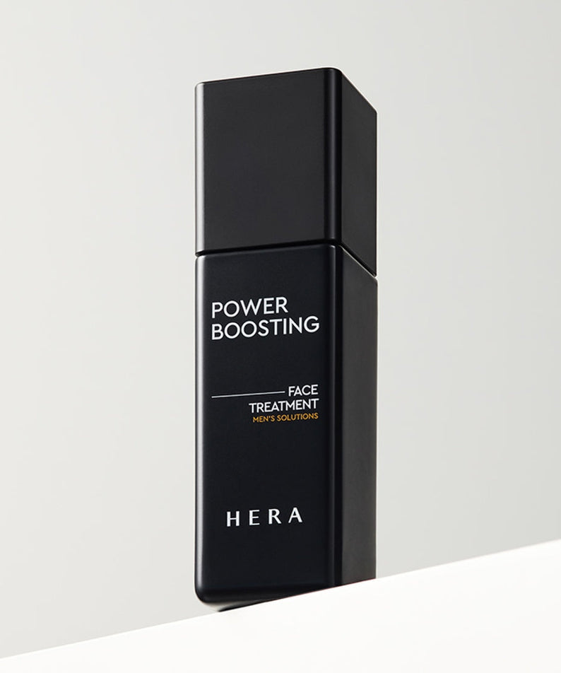 HERA Powder Boosting Face Treatment 110ml bottle on white background for Gentleman Korea men’s skincare