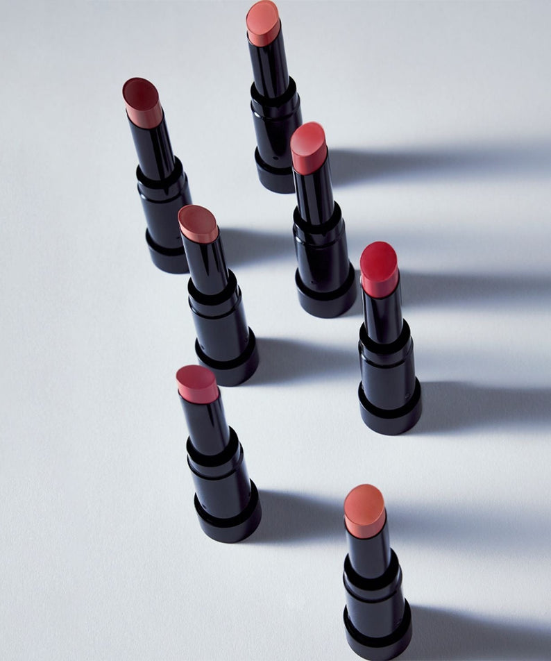 HERA Sensual Powder Matte Lipstick 3g - various shades displayed in a line