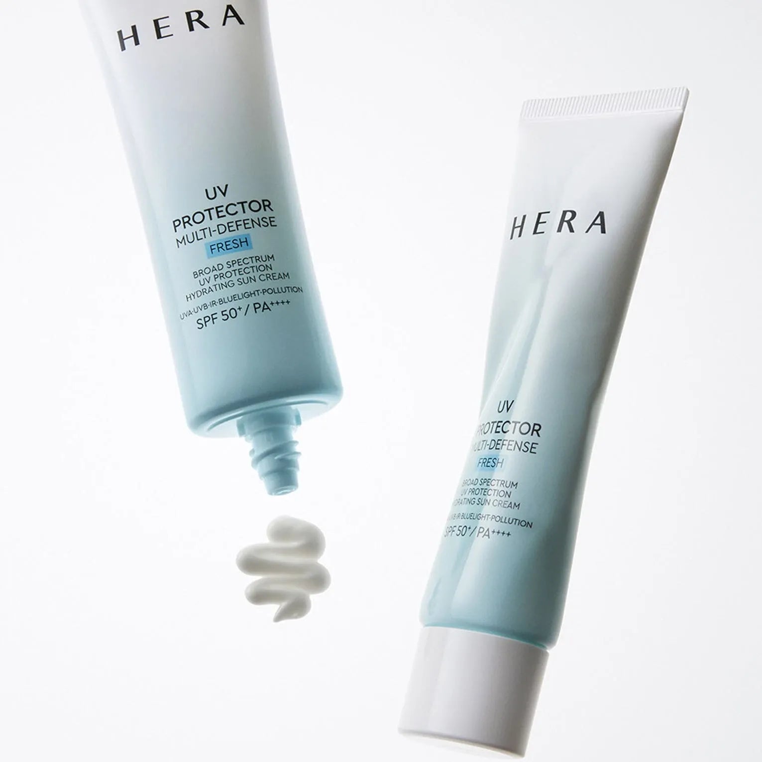 HERA UV Protector Multi-Defense Fresh SPF50+PA++++ 50ml cream texture images