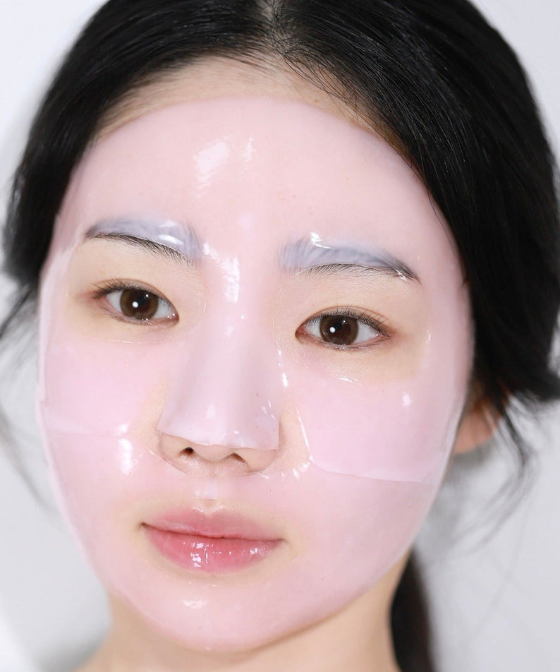 Person wearing HINCE Kingberry Vita Collagen Mask 37g for rejuvenated skin