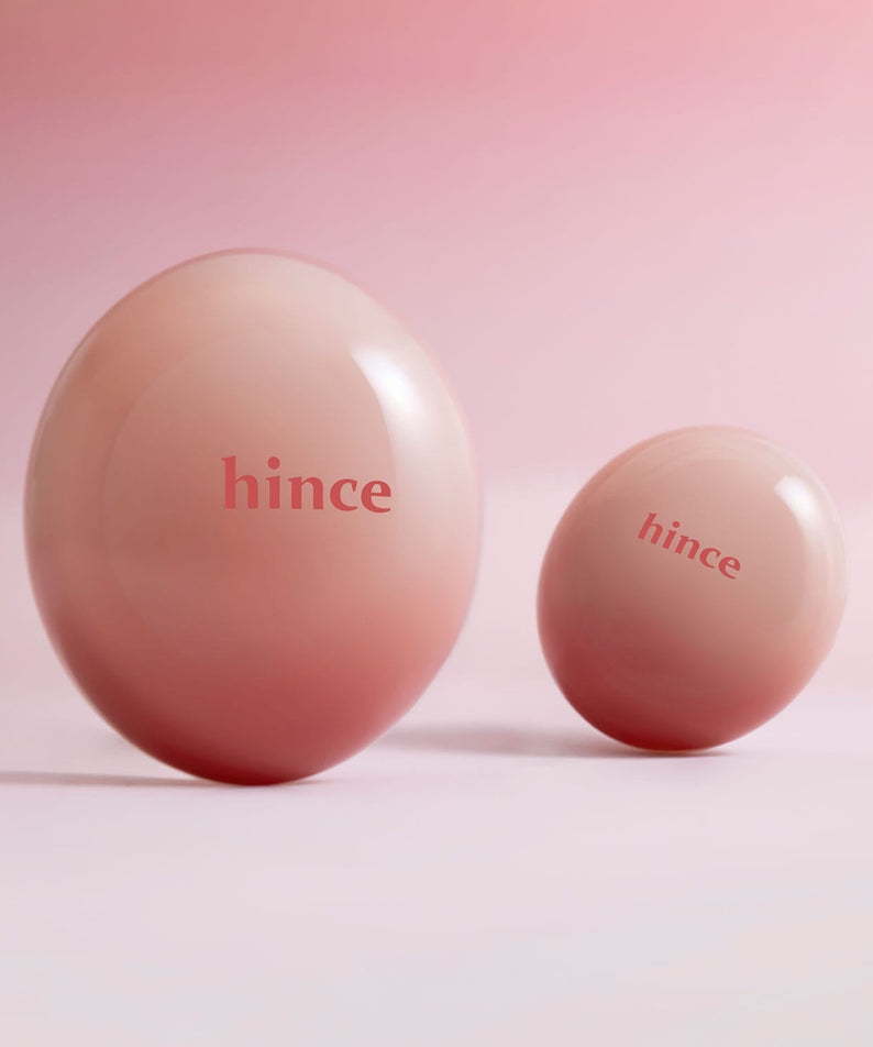 HINCE Low Glow Dewy Ball (Lip&Cheek) in elegant pink packaging, perfect for adding a dewy finish to lips and cheeks.