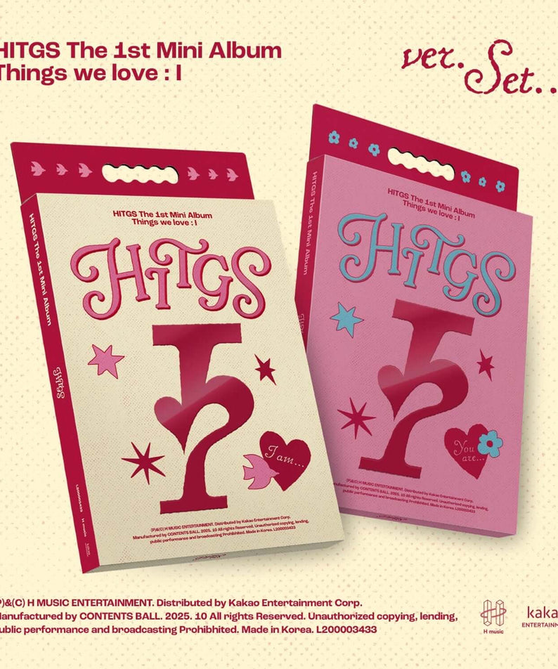 HITGS - The 1st Mini Album [Things we love : I] (I am… ver.  | Kool Seoul - Buy Kpop Albums Online