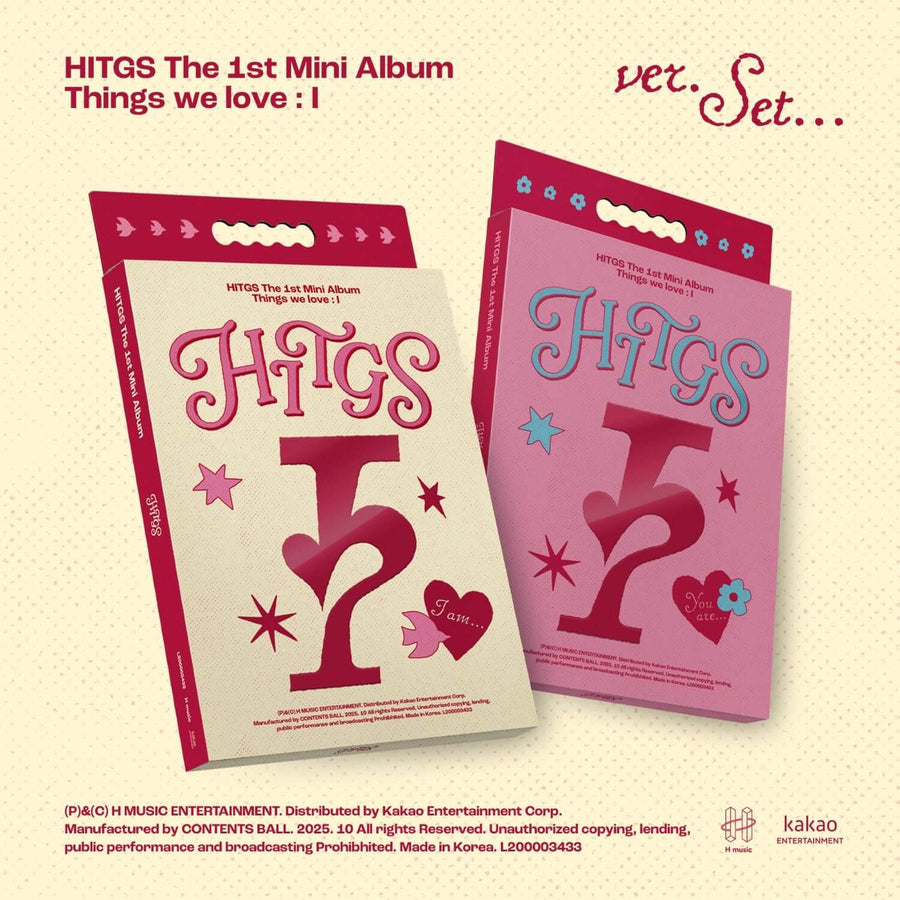 Hitgs - The 1st Mini Album [Things We Love : I] (I Am… Ver. / You Are… Ver.) (2 Random 1) - Kpop Album