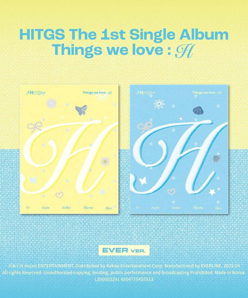HITGS - The 1st Single Album - Things we love : H (EVER) [2  | Kool Seoul - Buy Kpop Albums Online
