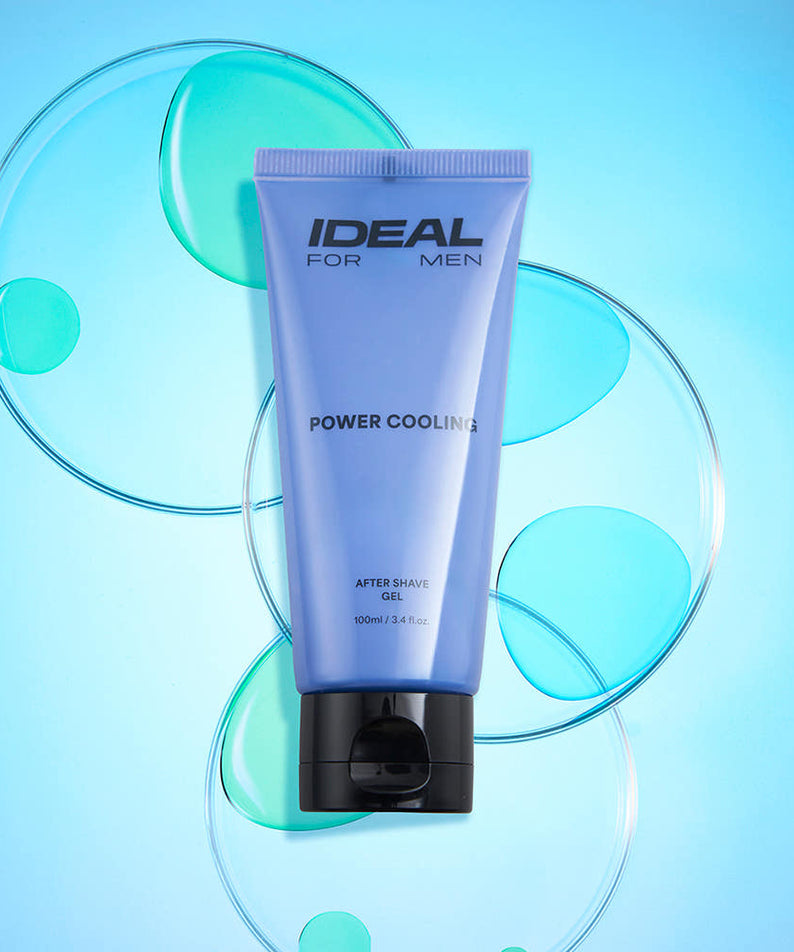 IDEAL FOR MEN Power Cooling Gel 100ml - Gentleman Korea cooling aftershave gel for men, soothing and refreshing skincare