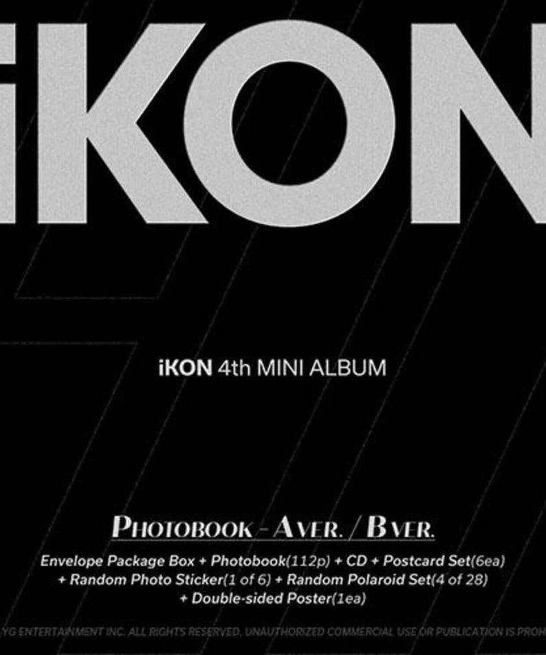 IKON - iKON 4th MINI ALBUM [FLASH BACK] (PHOTOBOOK ver.) [B  | Kool Seoul - Buy Kpop Albums Online