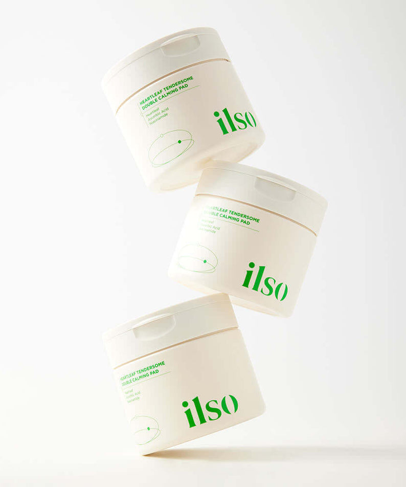 ILSO Eoseongcho Tenderjom Double Calming Pad 60 sheets stacked on white surface