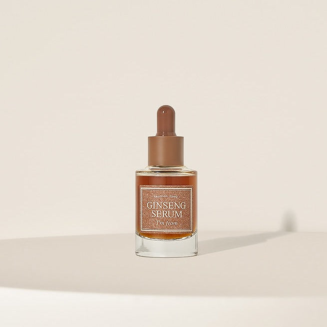 Bottle of I'M FROM Ginseng Serum 30ml on a neutral background