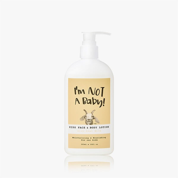 I'M NOT BABY Kids Face & Body Lotion 300ml bottle image, moisturizing lotion suitable for children's delicate skin care.