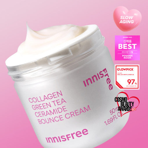 Innisfree Collagen Green Tea Ceramide Bounce Cream 50ml