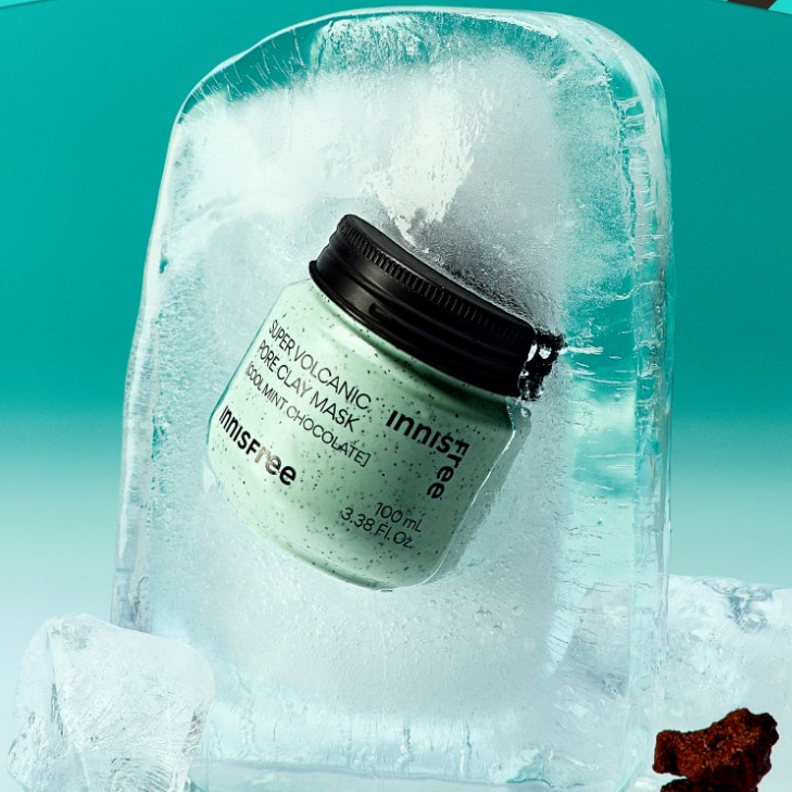 Innisfree Super Volcanic Pore Clay Mask #Cool Mint Chocolate 100ml