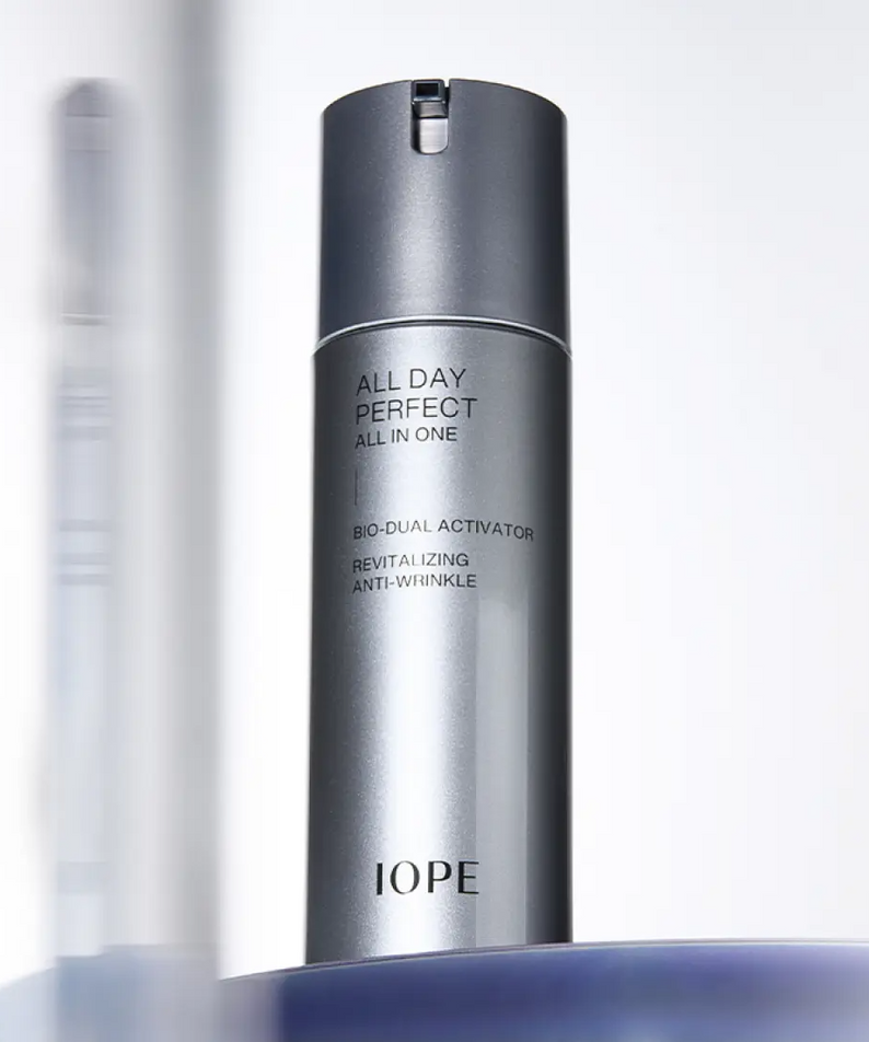 IOPE Men All Day Perfect All In One 120ml - Gentleman Korea premium Korean men’s skincare bottle on white background