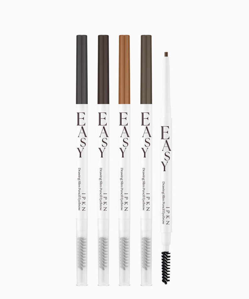IPKN Easy Drawing Slim Pencil Eyebrow set of five shades for precise application
