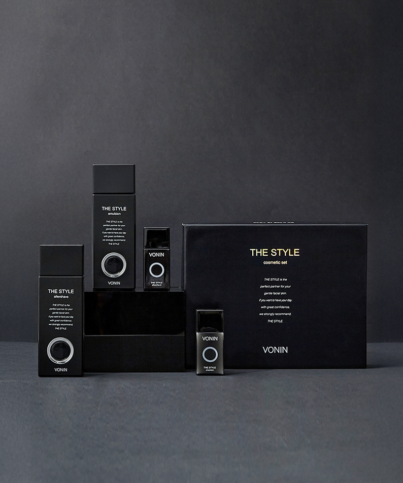 ISAKNOX The Style Basic Basic Care Line 2 Pieces Planning Set - Gentleman Korea black gift set for men skincare