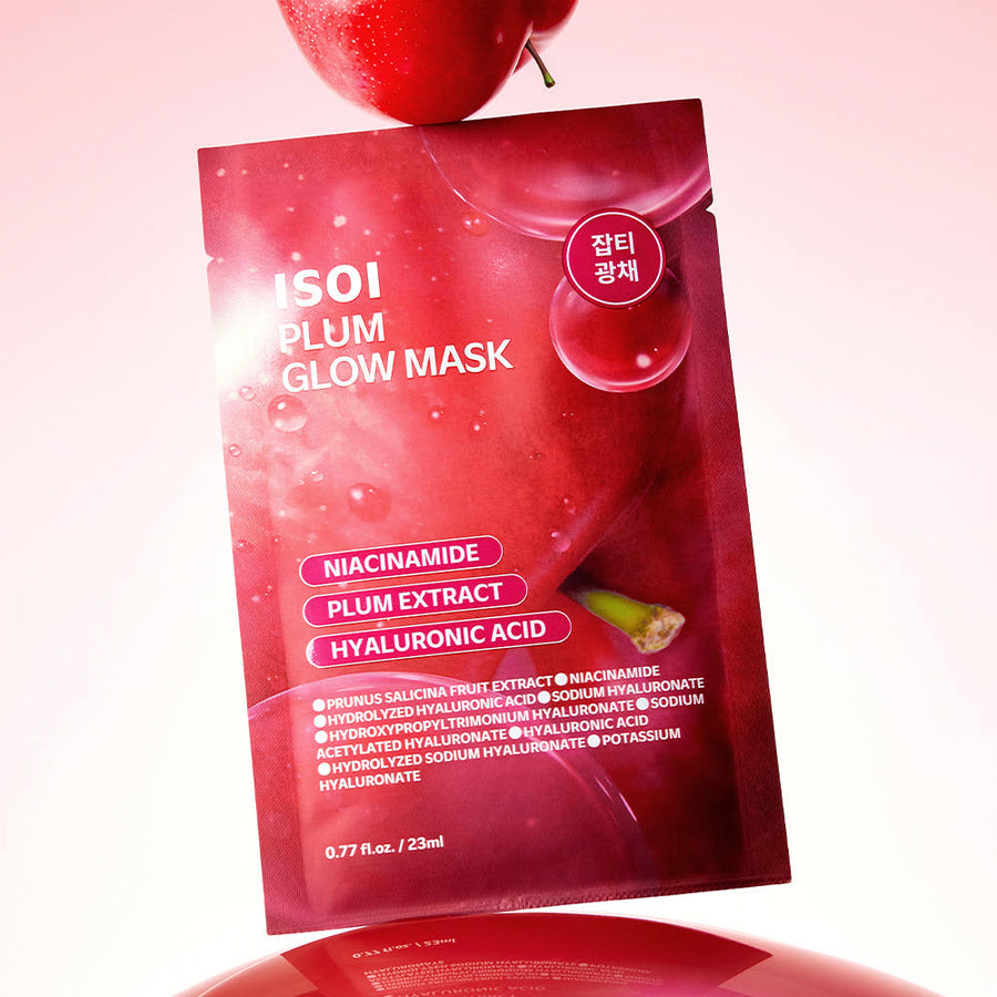 Isoi Plum Glow Mask 23ml 1 Sheet