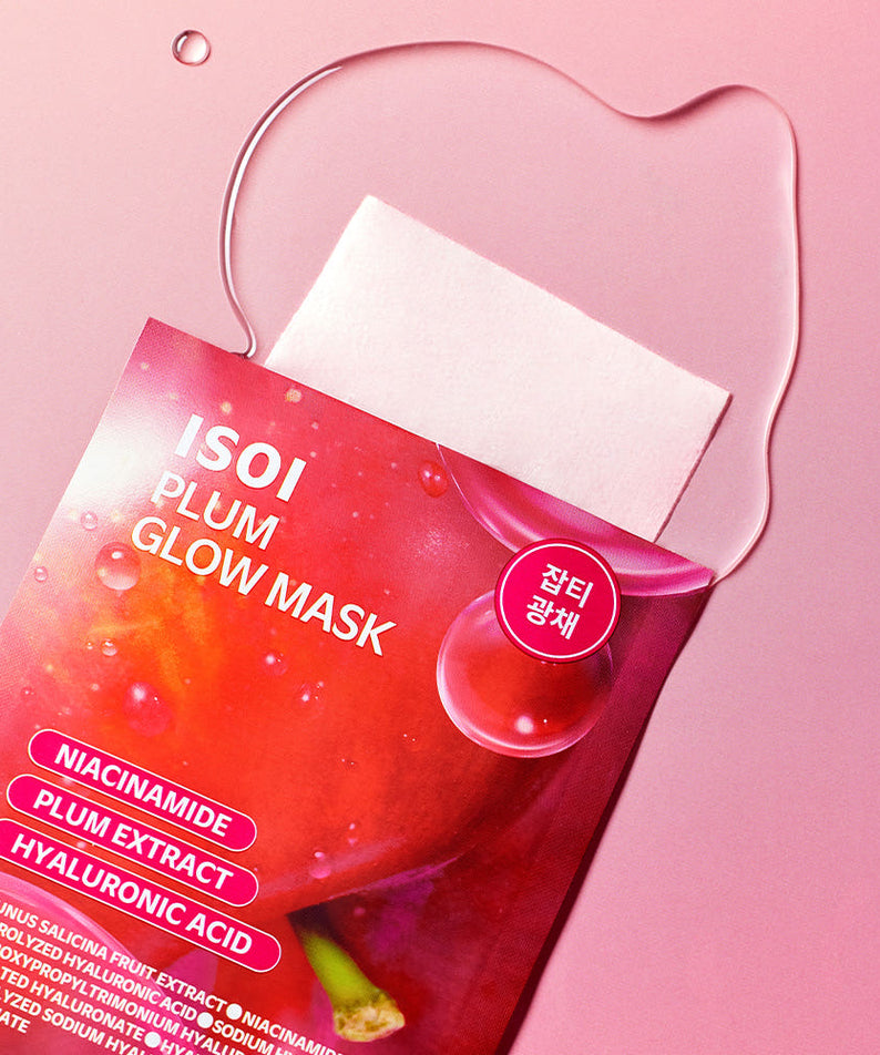 Isoi Plum Glow Mask 23ml 1 Sheet