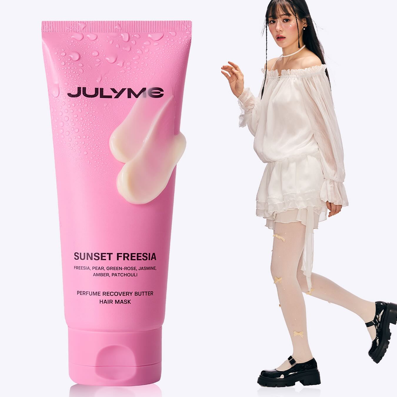 Julyme Perfume No-Wash Repair Hair Pack 150ml (Sunset Freesia)