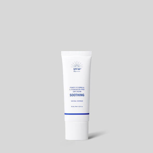 IT'S SKIN Power 10 Licorice Julen Padepree Sun Cream 45ml tube on gray background
