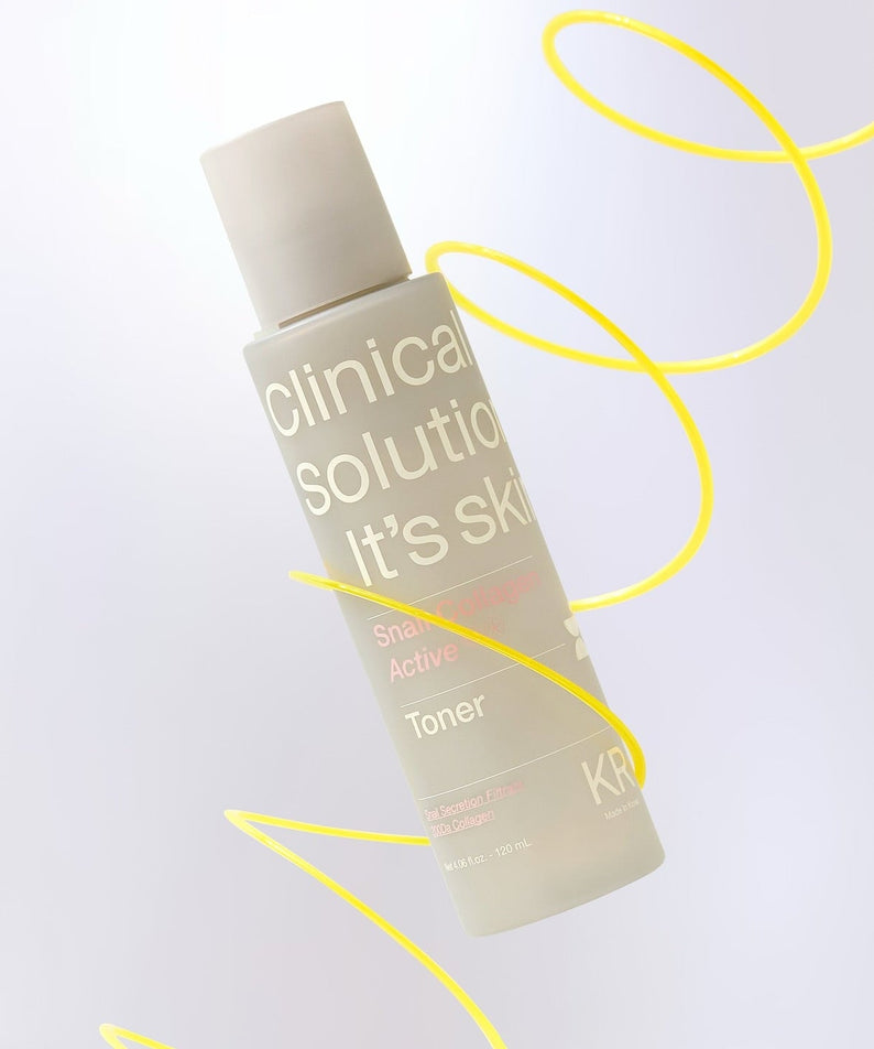 IT'S SKIN Snail Collagen Active Toner 120ml bottle with a vibrant design
