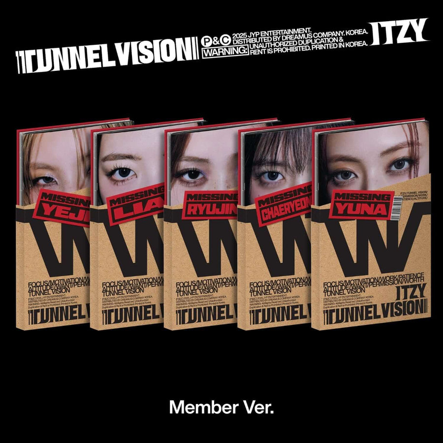 Itzy - [Tunnel Vision] (Member Ver.) (Random 1 Of 5) - Kpop Album