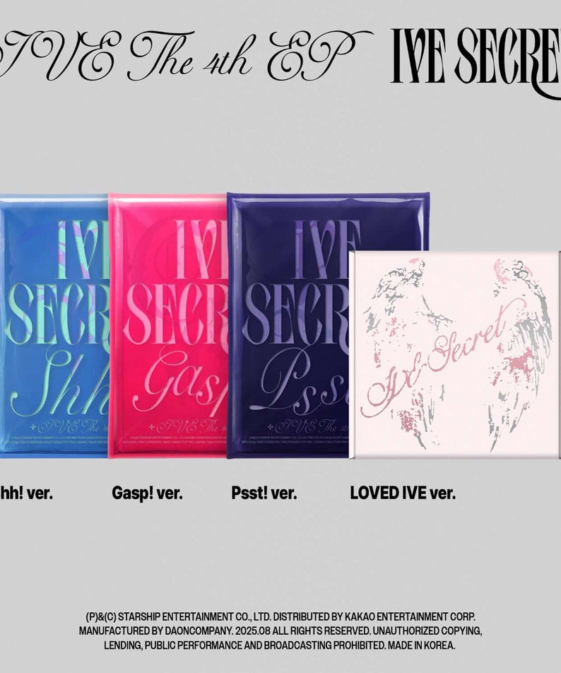 IVE - IVE THE 4th EP [IVE SECRET] (Random 1 of 4) - Kpop Alb | Kool Seoul - Buy Kpop Albums Online