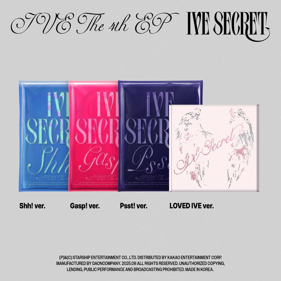 Ive - Ive The 4th Ep [Ive Secret] (Random 1 Of 4) - Kpop Album