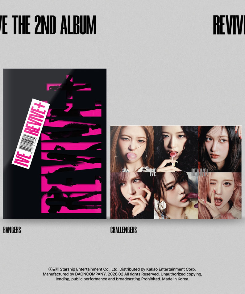 IVE - THE 2ND ALBUM [REVIVE+] (BANGERS ver. / CHALLENGERS ve | Kool Seoul - Buy Kpop Albums Online
