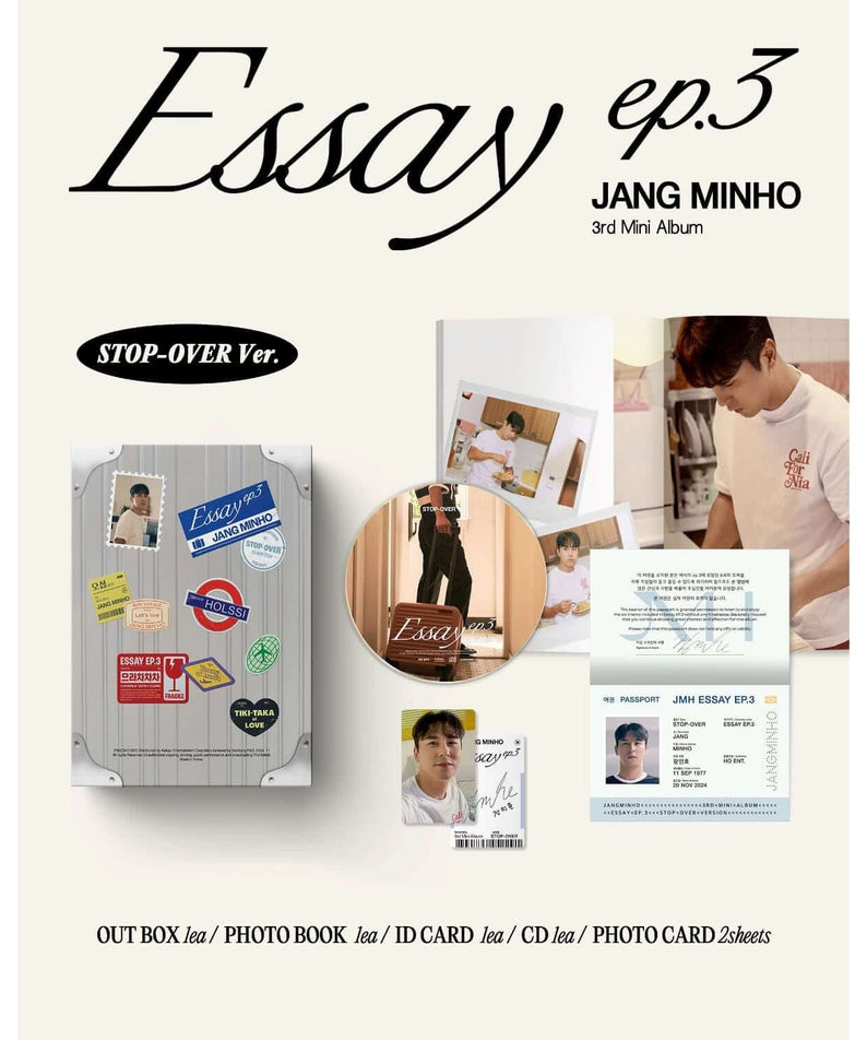 JANG MIN HO - 3rd Album [Essay ep.3] (Stop-over version) - K | Kool Seoul - Buy Kpop Albums Online