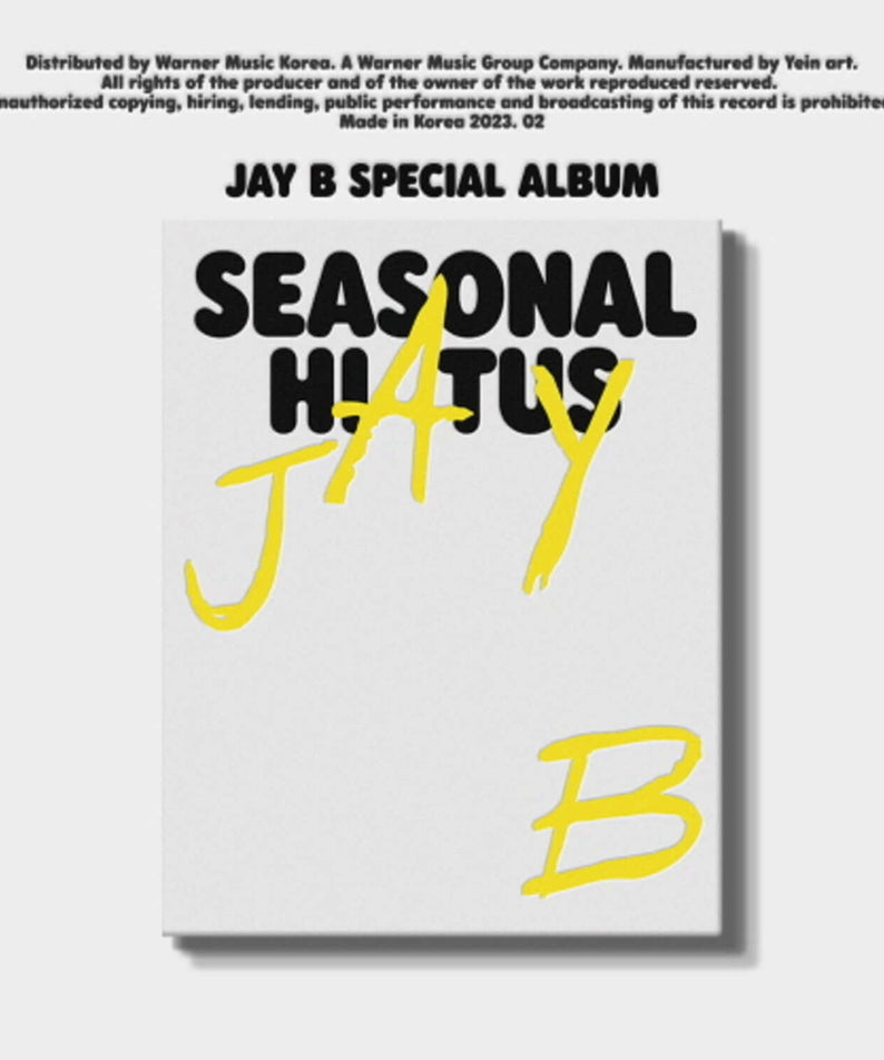 JAY B - Special Album [Seasonal Hiatus] - Kpop Album | Kool Seoul - Buy Kpop Albums Online
