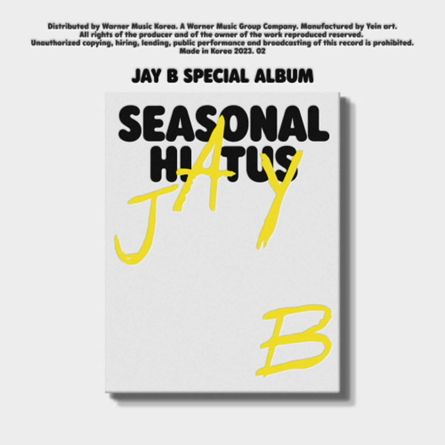 Jay B - Special Album [Seasonal Hiatus] - Kpop Album