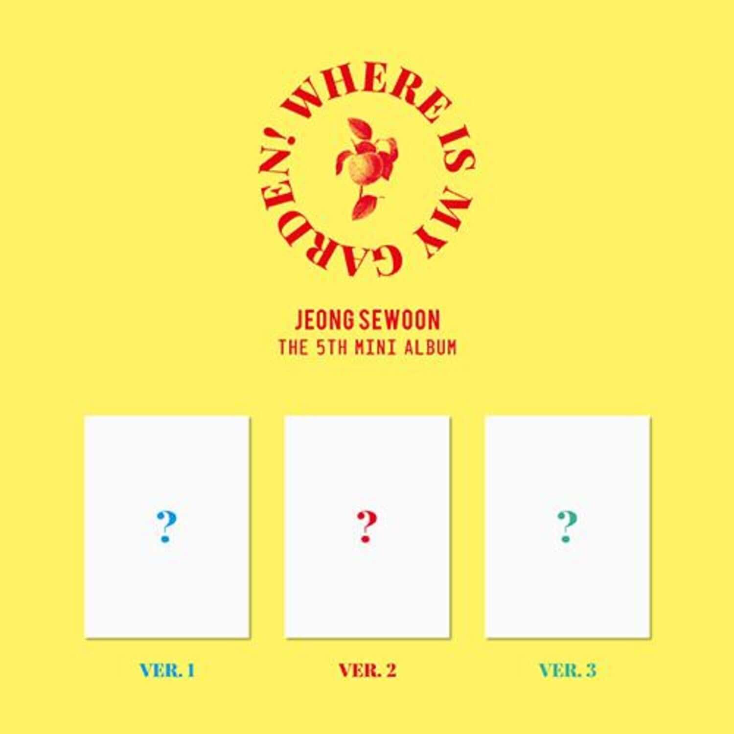 JEONG SEWOON - THE 5TH MINI ALBUM [Where is my Garden!] (3 R | Kool Seoul - Buy Kpop Albums Online